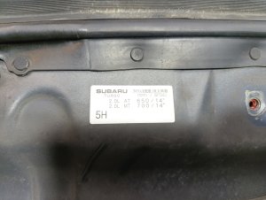 Капот Color-45A SUBARU LEGACY BL5 2004