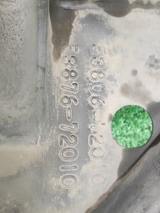 Подкрылок передний левый TOYOTA MARK X ZIO OEM 5380672010 ANA10 2011