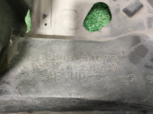 Подкрылок передний левый TOYOTA ALPHARD OEM 5384658041, 5380658070 ANH20 2011