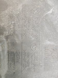 Защита днища кузова BMW 3 SERIES OEM 51757127361, 51757163563 E90 2006