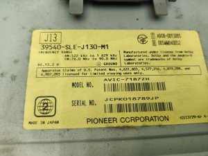 CD-Чейнджер HONDA ODYSSEY OEM 39540SLEJ130M1 RB3 2006